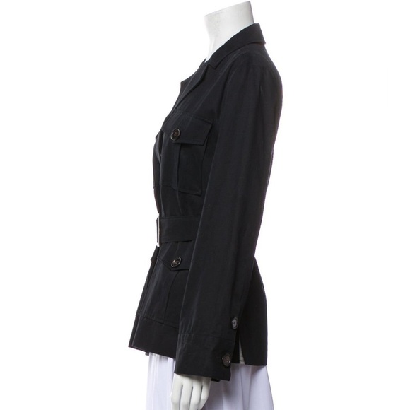 Misha Nonoo Utility Black Jacket Pockets XL - Picture 11 of 11